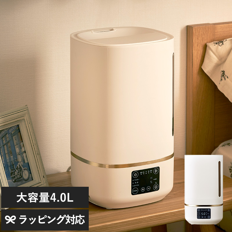 ドウシシャ 加湿器 スチーム式 ベージュ 2025年製 加湿器 スチーム式 おしゃれ 大容量 上部給水 安心 お手入れ DOSHISHA