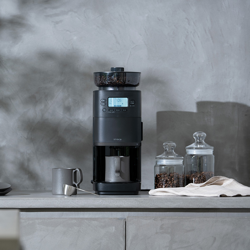 コーヒーメーカー 全自動 コーン式ミル 豆・水 自動計量 抽出温度