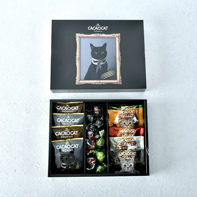 【おざおか】ナチュラルチョコ／チョコレートブラウニー／クッキー&amp;クリーム CACAOCAT BROWNIE チェリー 3個入 ｜DADACA Online Store