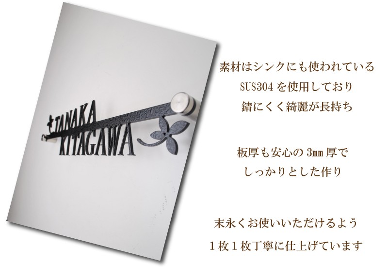 高速配送 7月15日までクーポン ポイントUP 表札 ビュー プラティーク ３サイズから選べます nameplate おしゃれ ローマ字  discoversvg.com