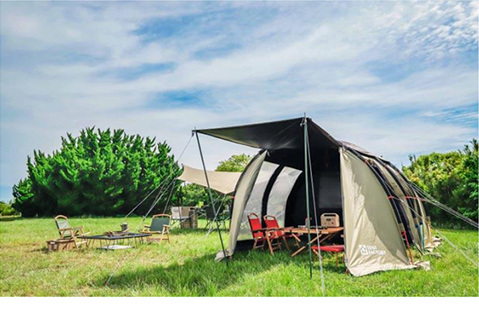TENT FACTORY テント ブルーウィンドトンネル2ルームテントLA TENT FACTORY テント ブルーウィンド トンネル2ルームテント