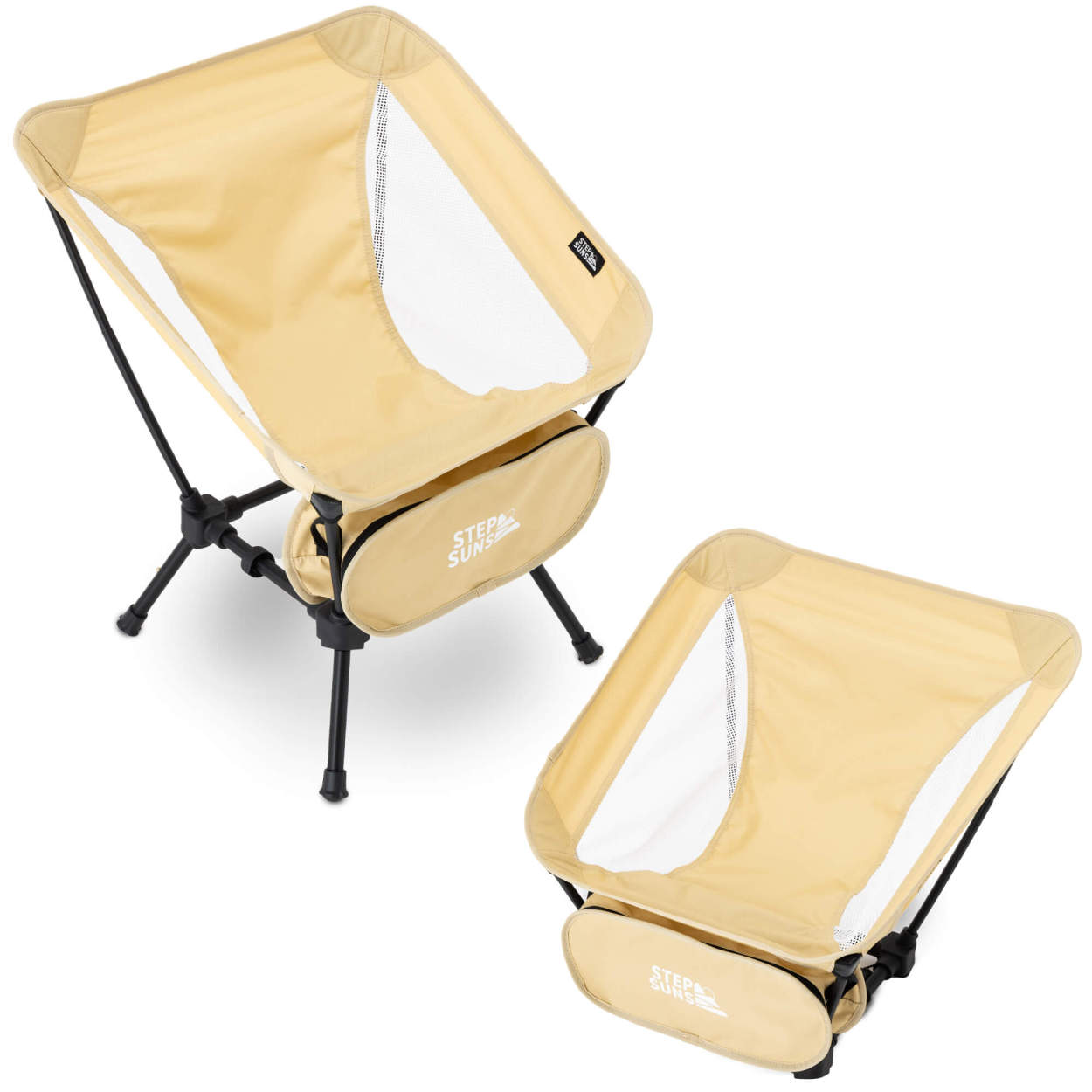 お待たせ! キャンプ椅子 折りたたみイス 2個 黄色 青 スツール チェア hub.lewisu.edu