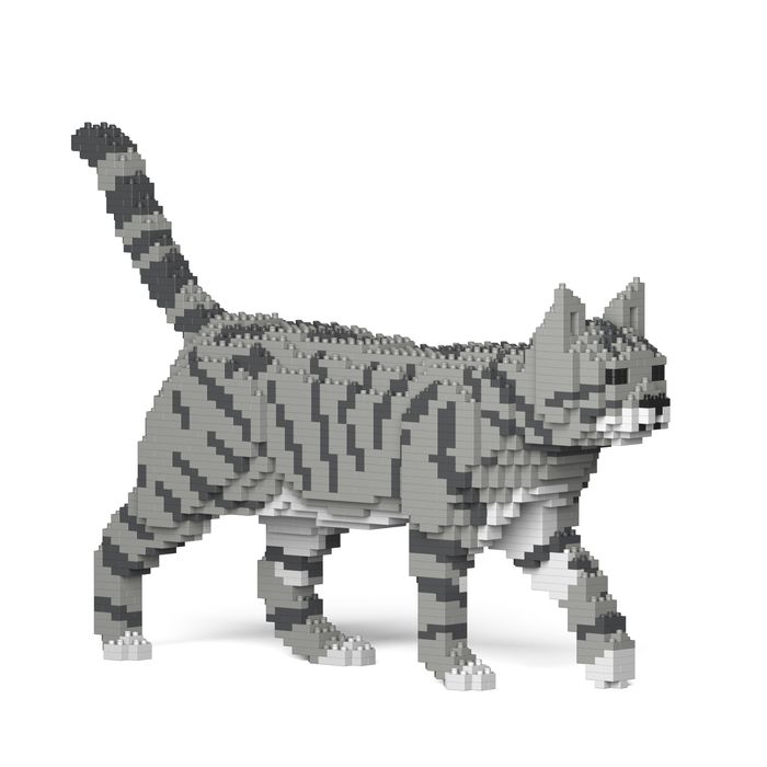 JEKCA ジェッカブロック ねこ 03S-M03 立体パズル 組立パズル 動物 アニマル 猫 ネコ cat グレートラ猫 インテリア 置き物 かわいい ST19CA03-M03｜naughty-minami