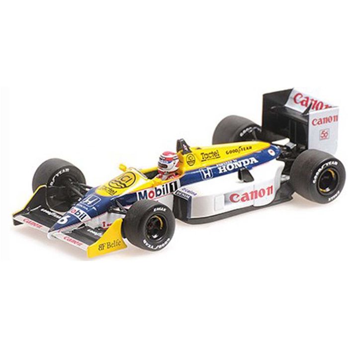 ミニカー MINICHAMPS 1/43 ウィリアムズ ホンダ FW11B ネルソン・ピケ 1987 ワールドチャンピオン ウェザリング仕様 (No.436876606) F1 レース レーシングカー