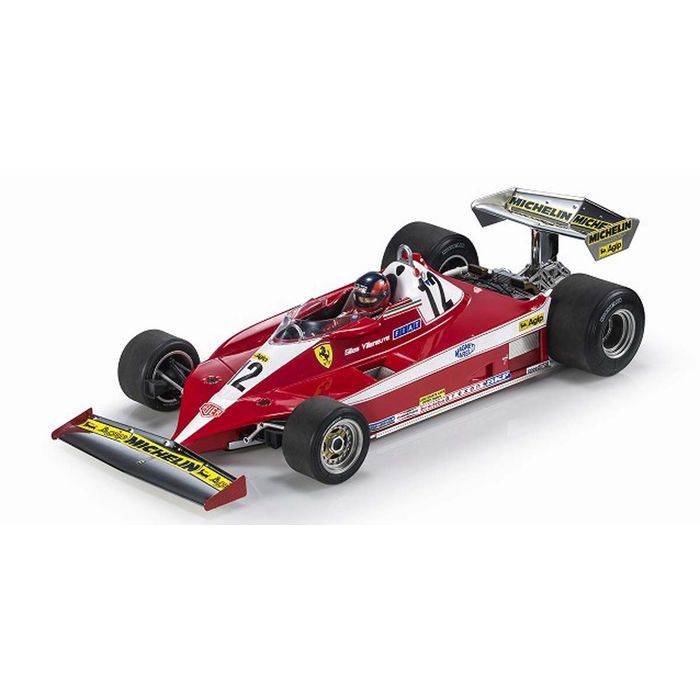 ミニカー TOPMARQUES 1/18 312 T3 1978 カナダGPウィナー No，12 G.ビルヌーブ (with ドライバーフィギア) (No.GRP037BWD) F1 レース レーシングカー