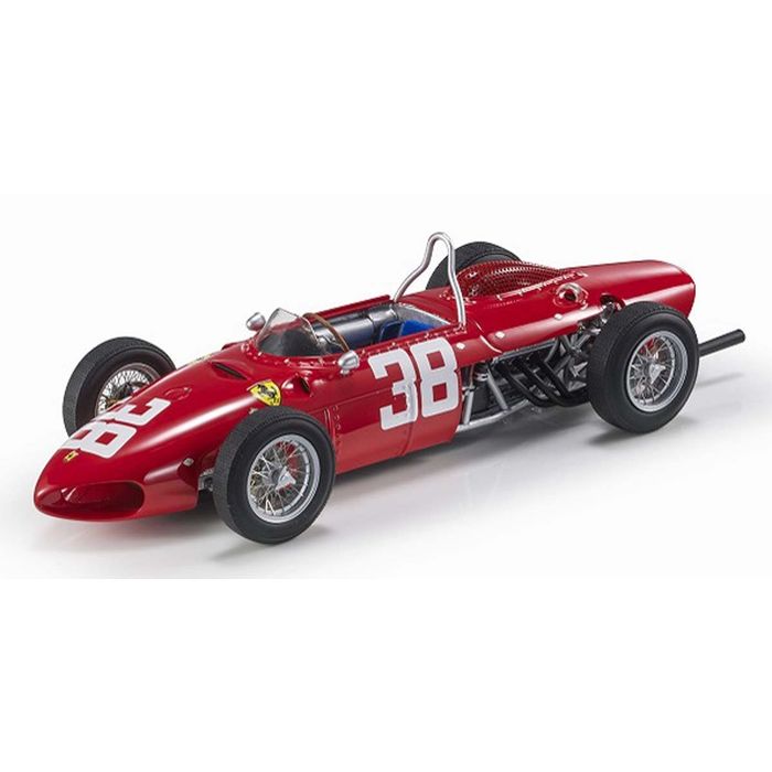 ミニカー TOPMARQUES 1/18 156 ディノ 1961 モナコGP No，38 P.ヒル エンジンフード脱着可能 (No.GRP087A) F1 レース レーシングカー