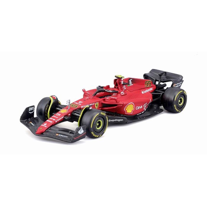 ミニカー Bburago 1/43 スクーデリア フェラーリ F1-75(2022) No,55 C.サインツ (ドライバーなし) (No.18-36832S1) F1 レース レーシングカー｜naughty-minami