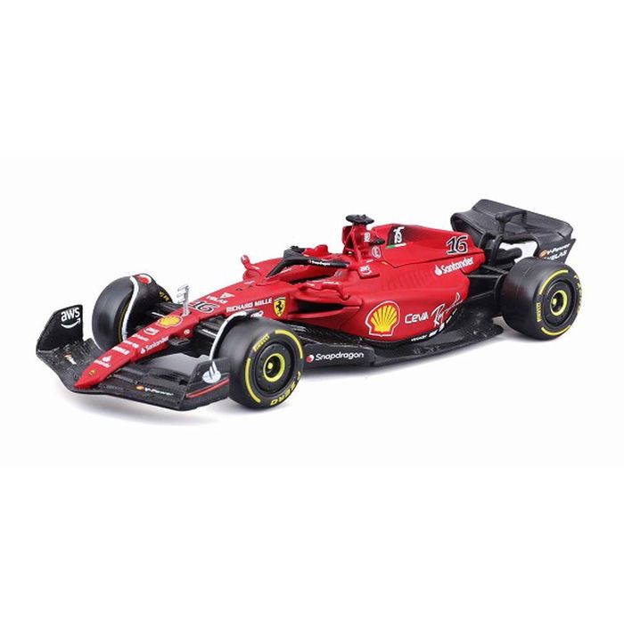 ミニカー Bburago 1/43 スクーデリア フェラーリ F1-75(2022) No,16 C.ルクレール （ドライバーなし) (No.18-36832L1) F1 レース レーシングカー