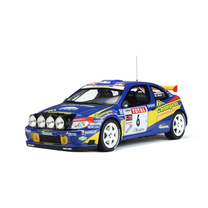 ミニカー OttO mobile 1/18 ルノー メガーヌ マキシ モンブランラリー 2000 #6 世界限定 3，000個 (No.OTM960) 自動車 車 カー