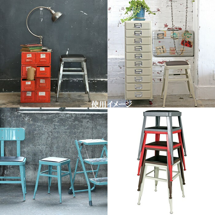 ダルトン ライト スツール LIGHT-45 STOOL H.D.GALVANIZED イス チェア