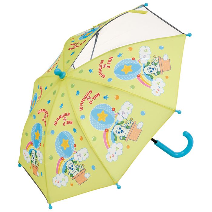 子供用傘 雨傘 子供傘 35cm いないばあ23 UB0 スケーター 透明窓付き 手動開閉式 全長52cm