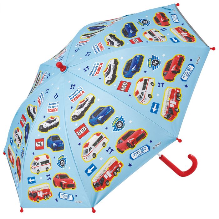 傘 晴雨兼用 雨傘 日傘 長傘 スケーター 子供用晴雨兼用傘手開き45cm トミカ23 UBSR1
