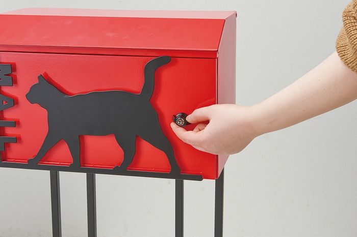 最新品通販 郵便受け 郵便ポスト 壁掛け 猫 ネコ かわいい セト