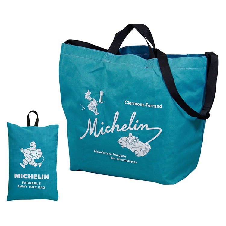 Packable 2way tote / Crossroad�@Blue 233760