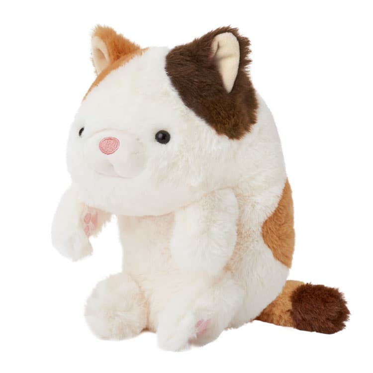 ふんばるず Lサイズ ミケネコ VRT42859 三毛猫 ぬいぐるみ