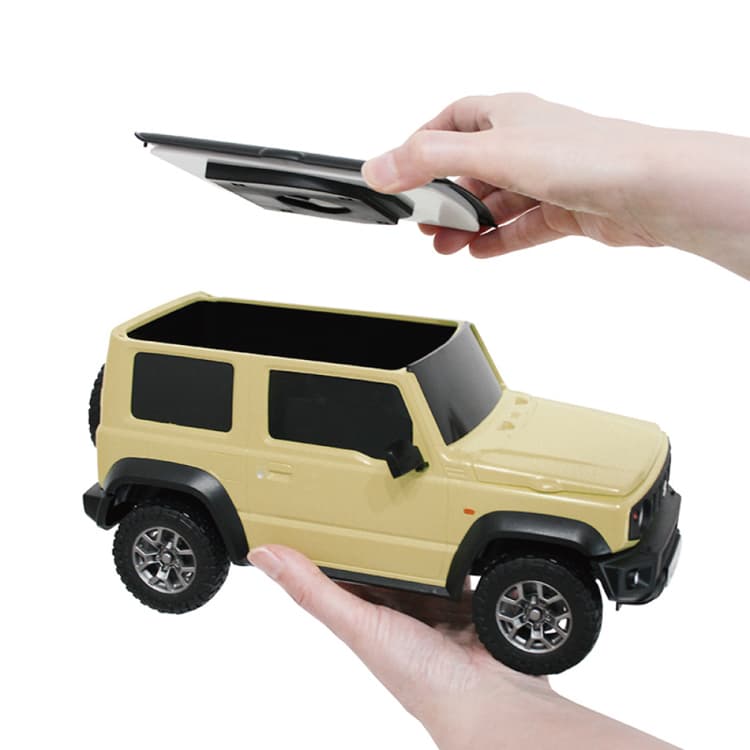 新品未使用 スズキ ジムニーシエラ ウェットティッシュケース アイボリー ミニカープレゼント】ウェットティッシュケース スズキ ジムニー