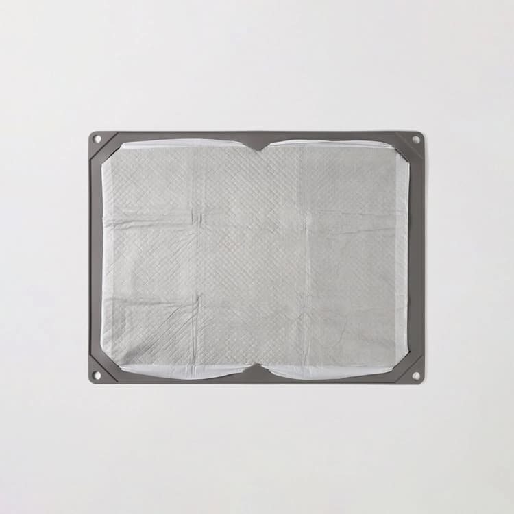 ペットシーツ ペットシート 丸洗い可能　シリコーンゴム製 トイレトレー HARIO ハリオ INK グレー IK-STW-GR | HARIO | 07
