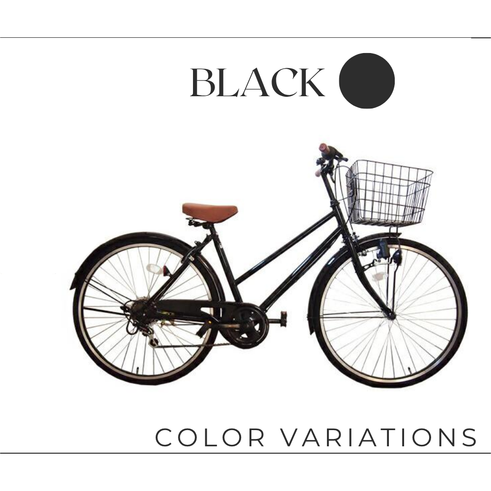 自転車 26インチ 完成品 おしゃれ Lupinus ルピナス LP-266TA-K シティ