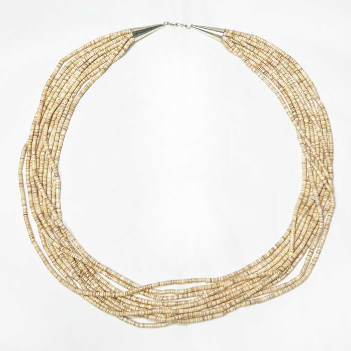 インディアンジュエリー サントドミンゴ族 10連 シェル ヒシ