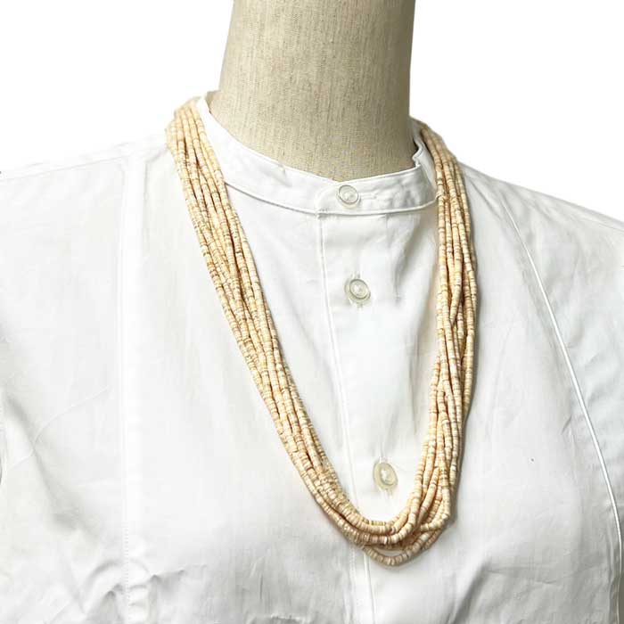 インディアンジュエリー サントドミンゴ族 10連 シェル ヒシ