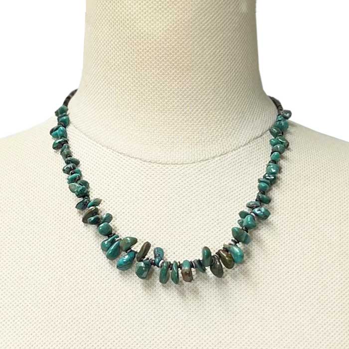 サントドミンゴ族 ターコイズ＆シェル ヒシ ネックレスINDIAN JEWELRY