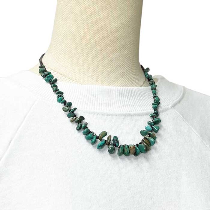 サントドミンゴ族 ターコイズ＆シェル ヒシ ネックレスINDIAN JEWELRY