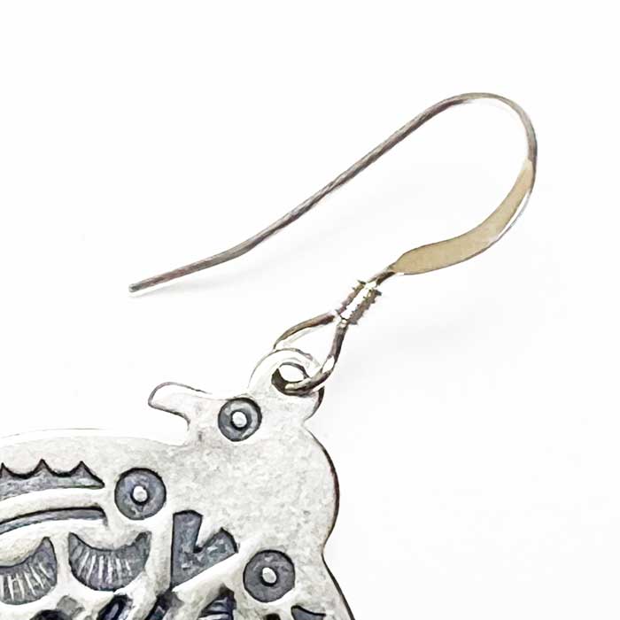 インディアンジュエリー ナバホ サンダーバード フックピアスINDIAN