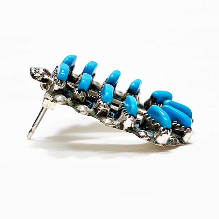 インディアンジュエリー ズニ族 ニードルポイント ターコイズ シルバー