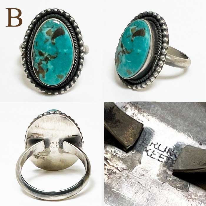 インディアンジュエリー ナバホ族 ロイストンターコイズ シルバー