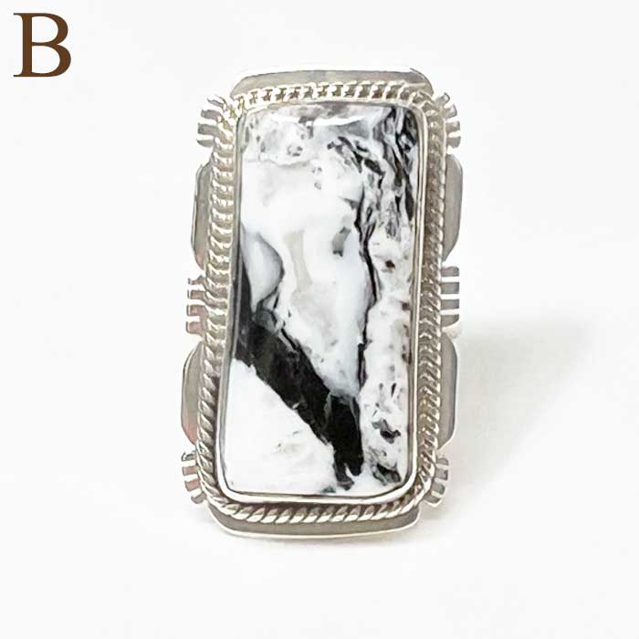 ナバホ族 ホワイトバッファローターコイズ シルバーリングINDIAN