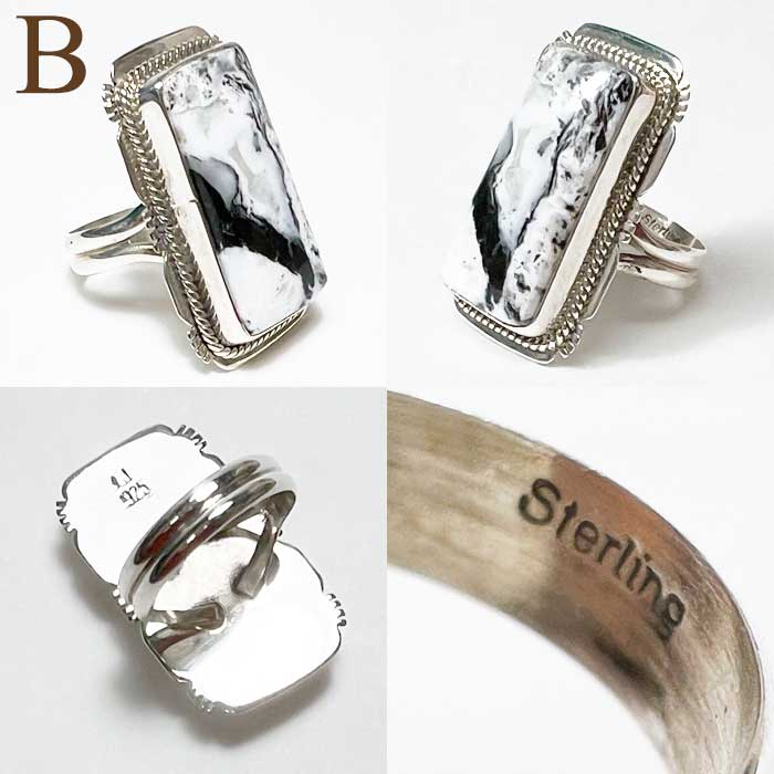 ナバホ族 ホワイトバッファローターコイズ シルバーリングINDIAN