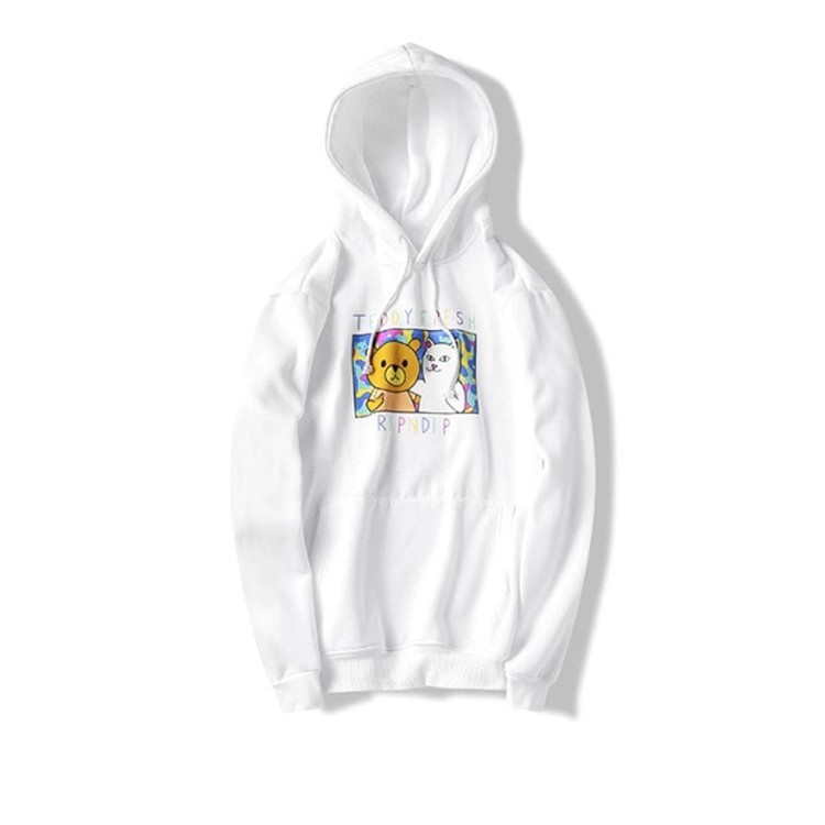 Ripndip リップンディップ パーカー19ss共同テディベア安い猫中指猫のオスとメスのカップル Ripndip 8 ネイビーオーシャン 通販 Yahoo ショッピング