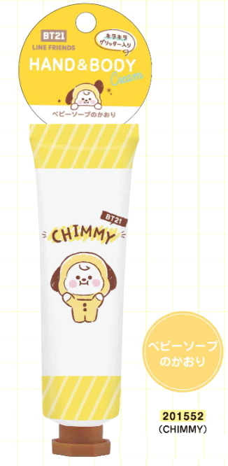 BT21 ハンド＆ボディクリーム ハンドクリーム TATA COOKY CHIMMY