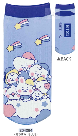 BT21 ソックス 靴下 キャラソックス メール便なら240円で全国へ LINE