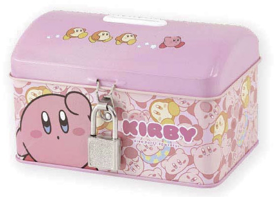 任天堂（Nintendo） 星のカービィ バンク 貯金箱 鍵 カギ付き 缶バンク