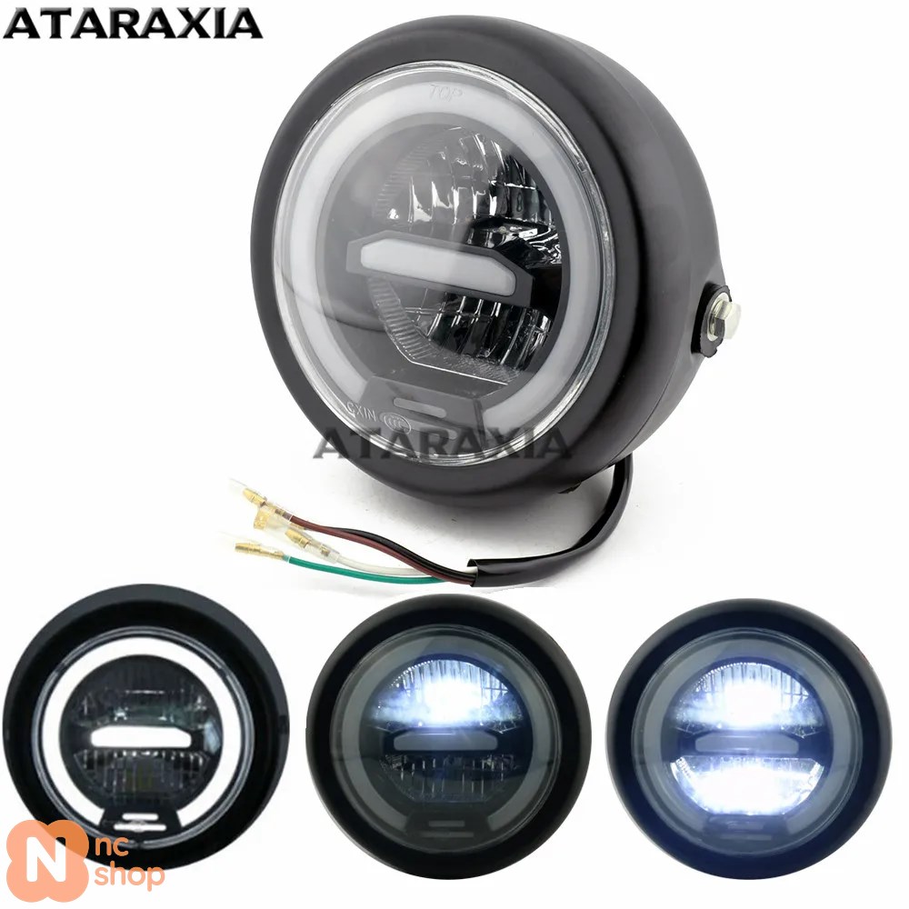 5.75インチ バイク LED ヘッドライト 汎用 丸型ヘッドライト