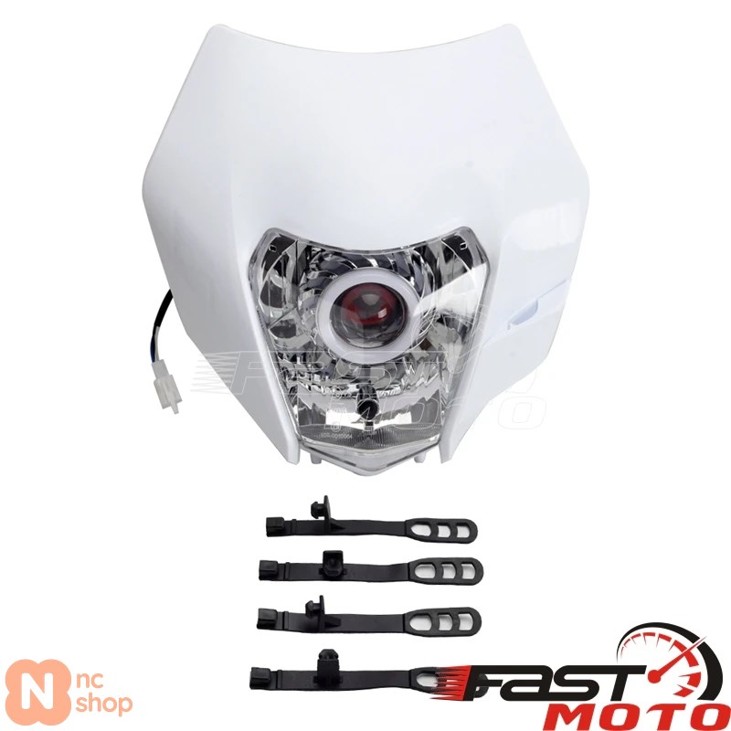 並行輸入品】 ヘッドライトプレート バイク用LEDフロントライト EXC