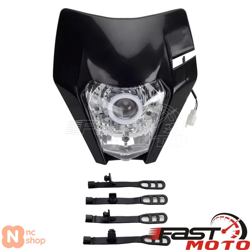 並行輸入品】 ヘッドライトプレート バイク用LEDフロントライト EXC