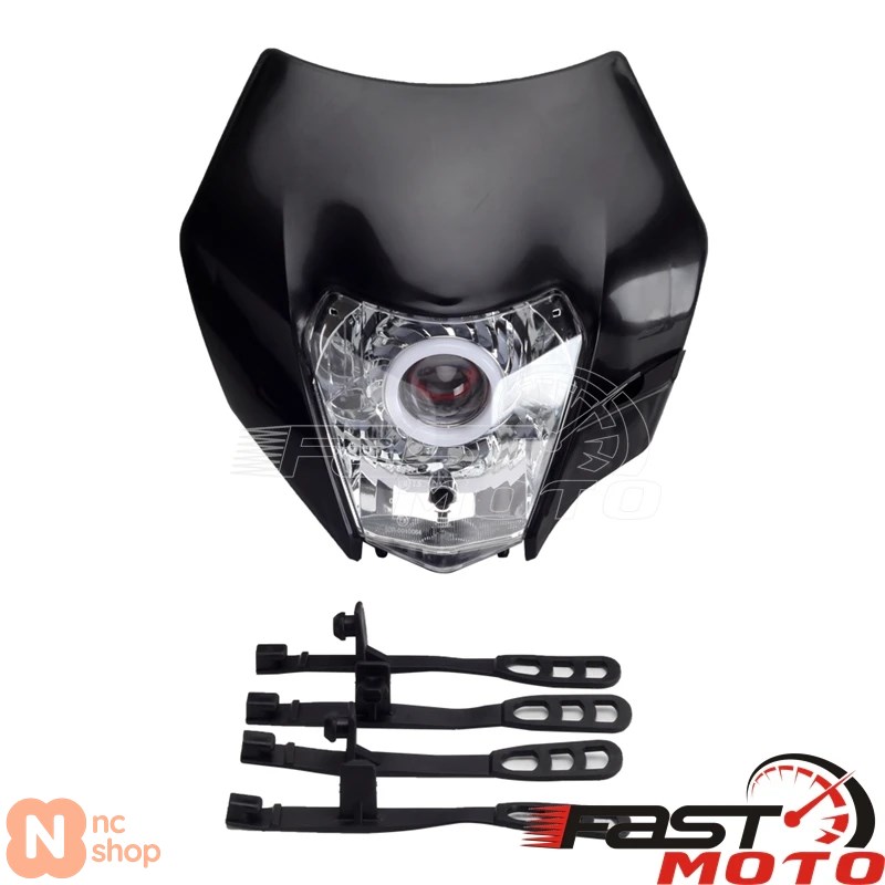 並行輸入品】 ヘッドライトプレート バイク用LEDフロントライト EXC