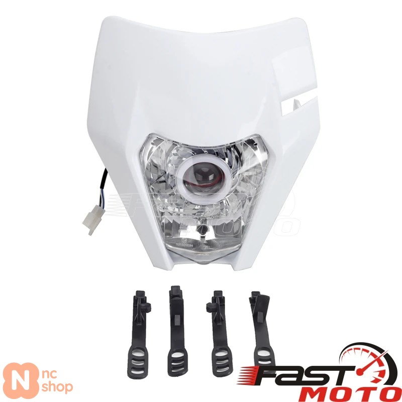 並行輸入品】 ヘッドライトプレート バイク用LEDフロントライト EXC