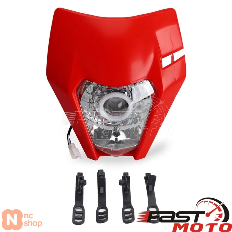 並行輸入品】 ヘッドライトプレート バイク用LEDフロントライト EXC