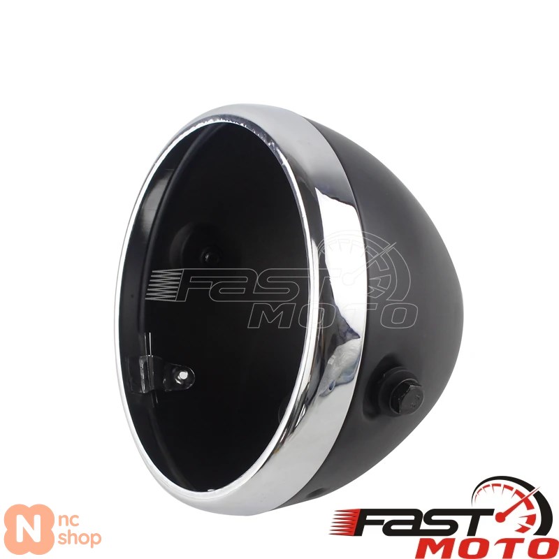 並行輸入品】 7インチバイクヘッドライトハウジング バケットレトロLED