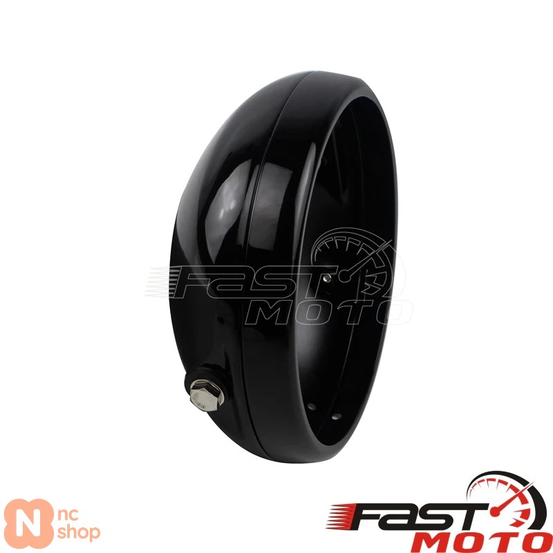 並行輸入品】 7インチバイクヘッドライトハウジング バケットレトロLED