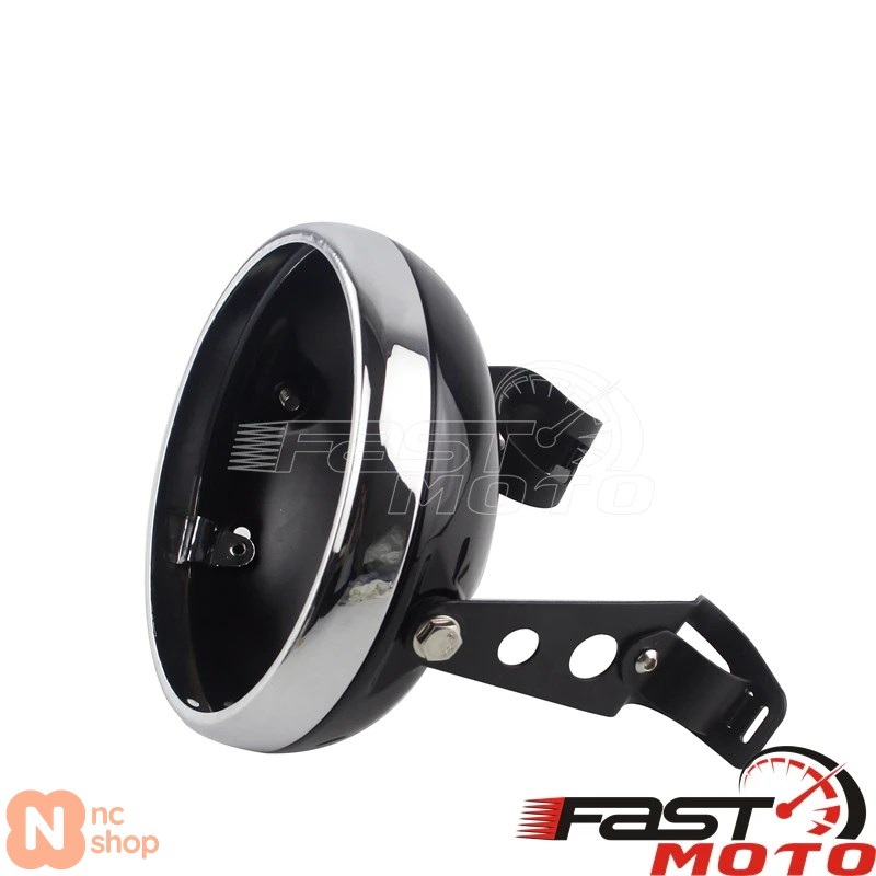 並行輸入品】 7インチバイクヘッドライトハウジング バケットレトロLED