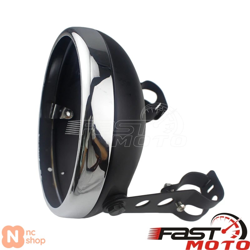 並行輸入品】 7インチバイクヘッドライトハウジング バケットレトロLED