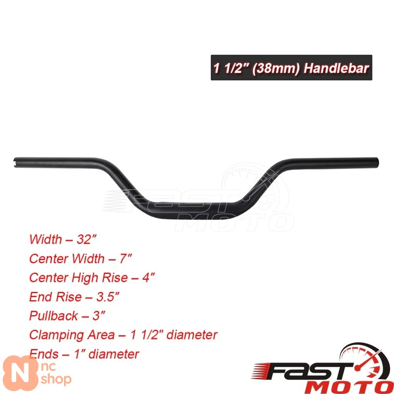 純正フラットバー（ハンドル）一ヶ月数回のみ使用の極美品 レッド 1 1-1/8 1-1/4 1-1/2 Tバーハンドルバー クラブハンドル