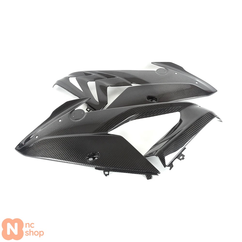 ブランド登録なし - 【並行輸入品】 BMW S1000RR S1000 RR 2015 2016 2017 2018用 100% カーボンフロントサイドパネル 取り替えっこ用 1有りの実 自動二輪車カスタム
