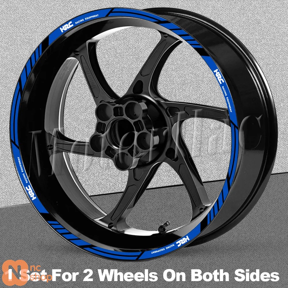 並行輸入品】 バイク用ホイールステッカー ストライプ リム ハブ HRC