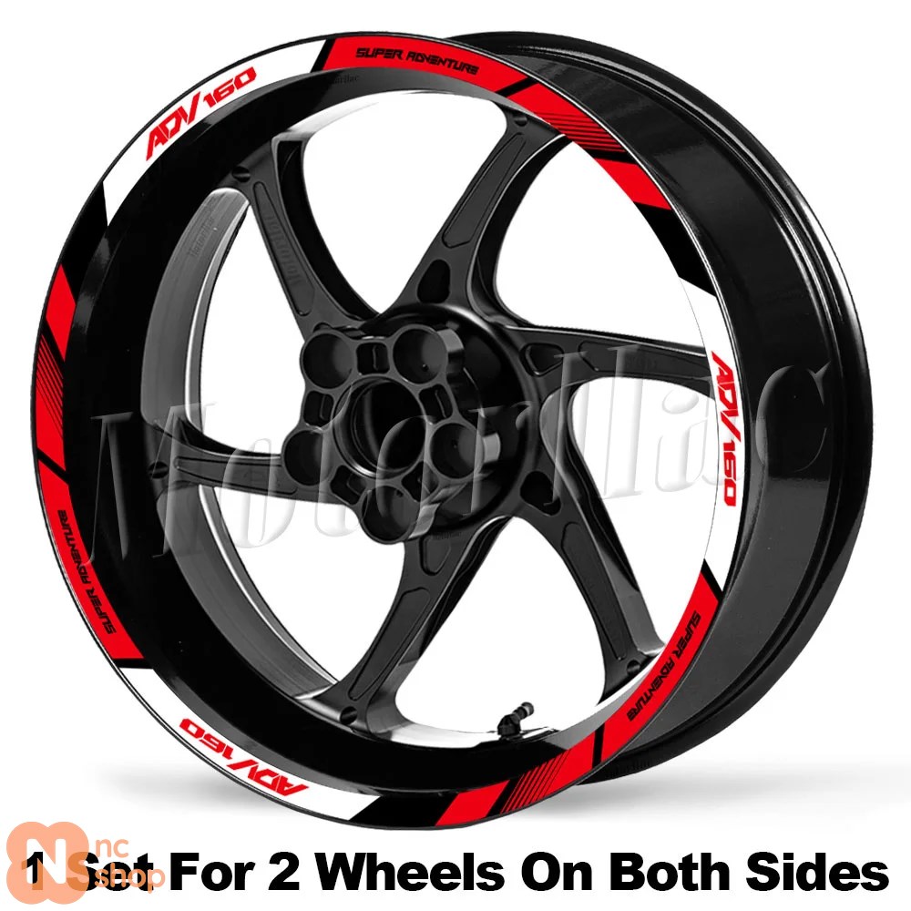 ADV 160 ADV160用 バイクホイールステッカー 反射ストライプリム