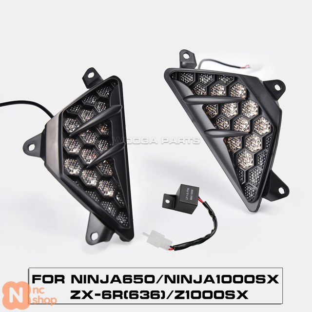 LEDフロントウィンカーランプ カワサキニンジャ400 250 300 650